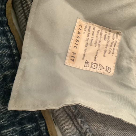 Dockers Khakis Jeans dark Blue cotton 4 pockets 40”x29” in great shape classi… - Picture 7 of 14